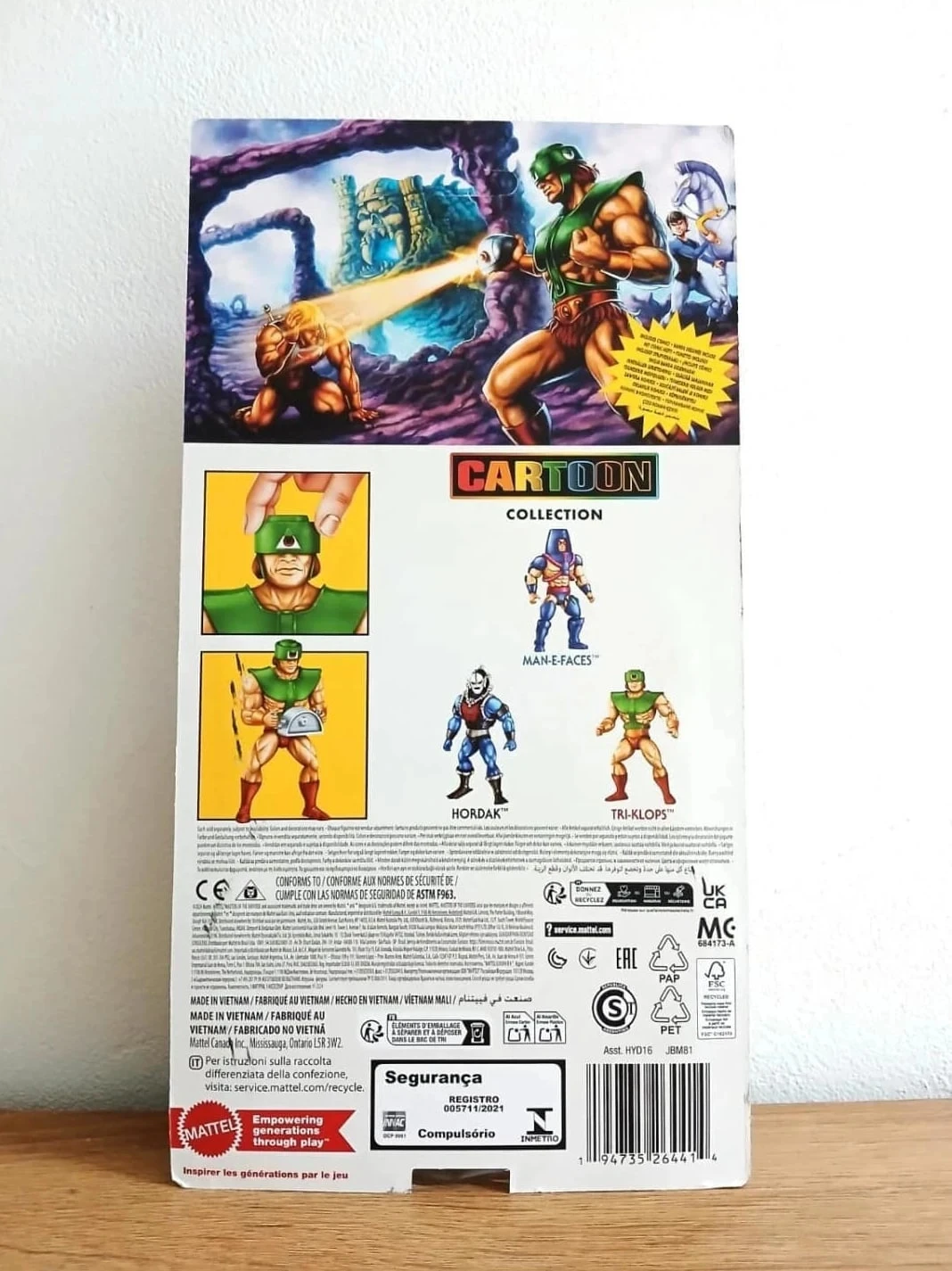 Figurinha Tri Klops Cartoon Masters of the Universe Origins 14 cm Mattel – photo 2